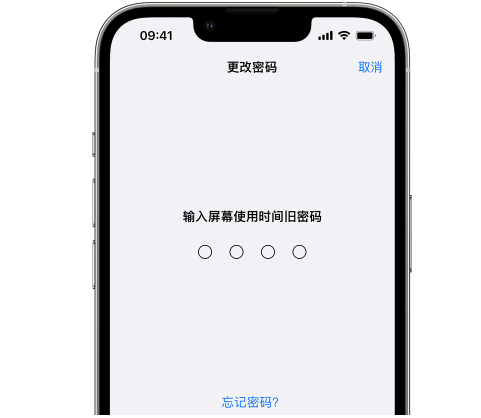 芦溪iPhone屏幕维修分享iPhone屏幕使用时间密码忘记了怎么办 